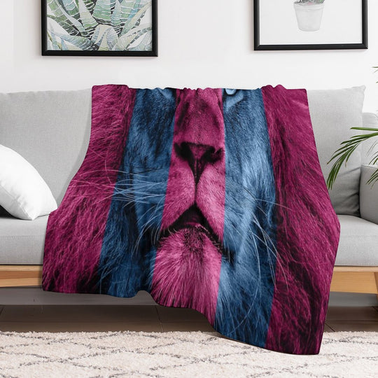 Aston Villa Lion Velvety-soft Throw Blanket