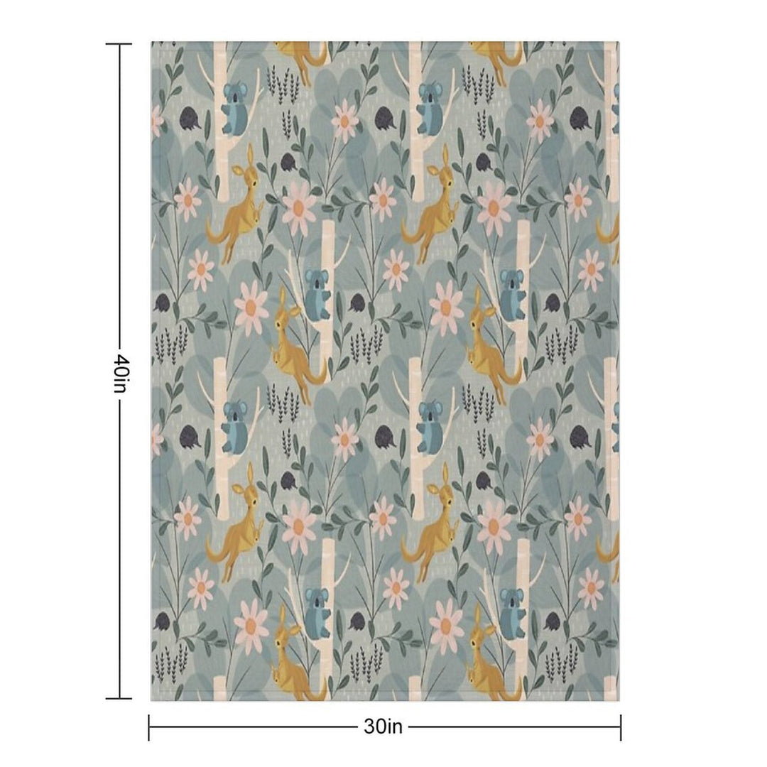 Aussie Animals Velvety-soft Throw Blanket