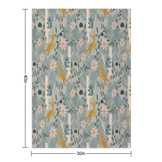 Aussie Animals Velvety-soft Throw Blanket