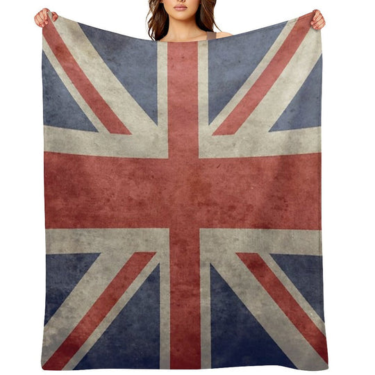Vintage Union Jack Apron Lightweight Throw Blanket