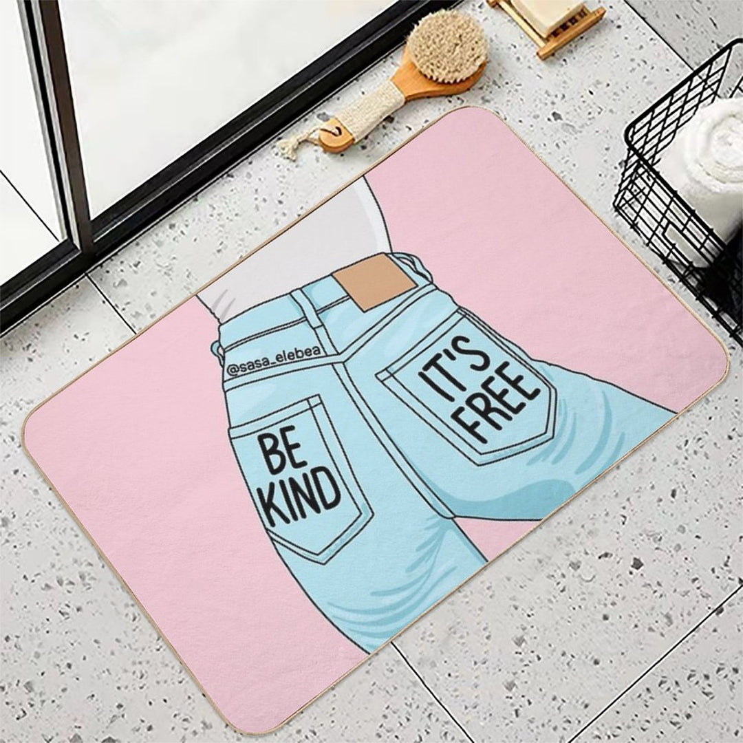 Be Kind by Sasa Elebea  High-Traffic Bath Mat