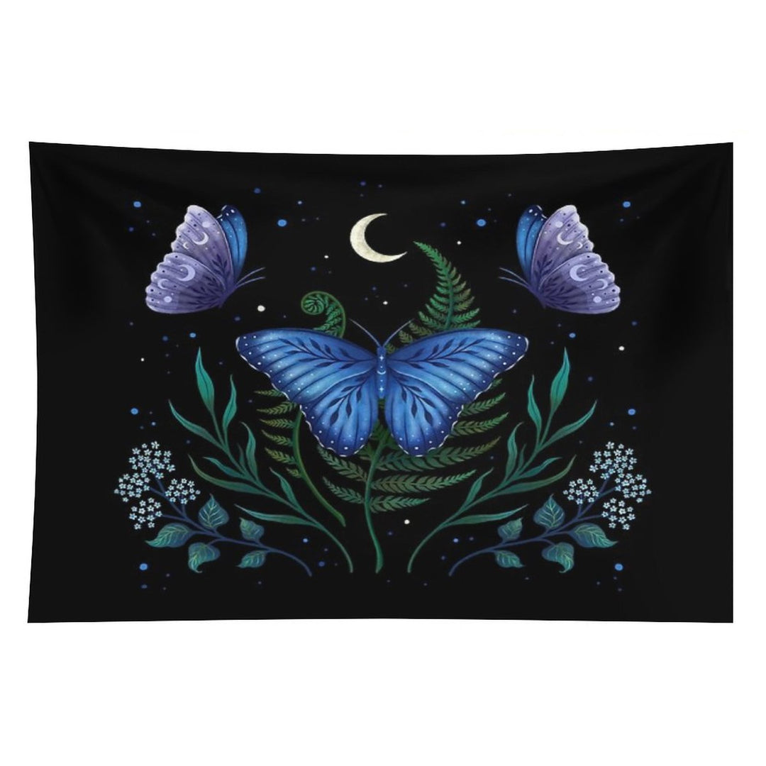 Blue Morpho Butterfly Tapestry