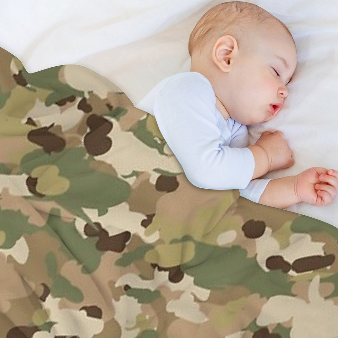 Multicam Camouflage Pattern. Multi-functional Throw Blanket