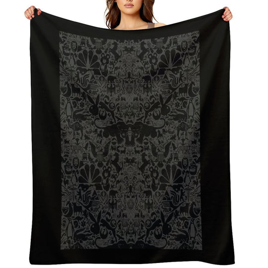 The Darkest Animal Wallpaper Compact Throw Blanket