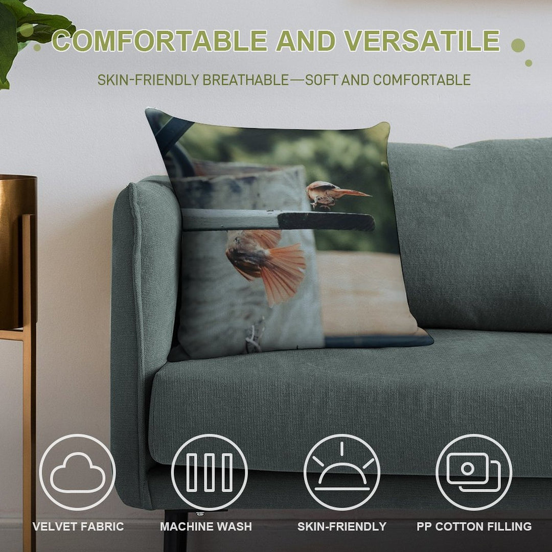 Warring Cardinals Soft Style Accent Throw Pillow