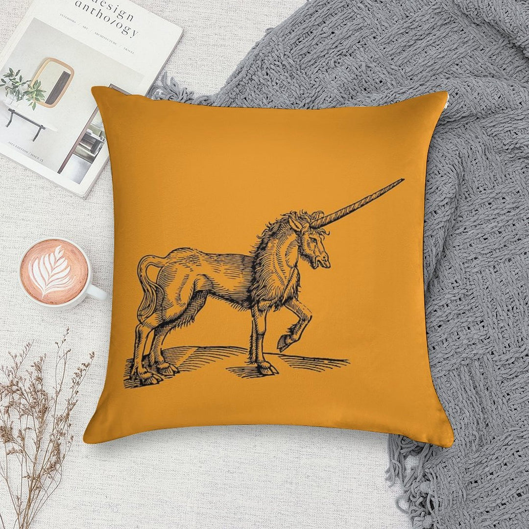 Of The Unicorn Soft Fade-Resistant Throw Pillow