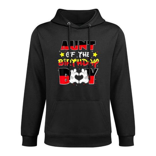 Aunt Of The Birthday Boy Matching Nephew Family Bday Versatile Streetwear Hoodie