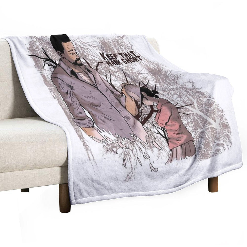 Walking Dead - Lee And Clementine Easy Care Throw Blanket