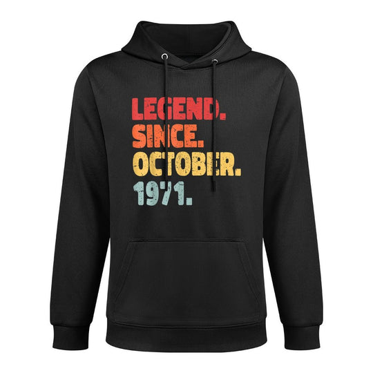 Legend Born October 1971. 50th Birthday Gift for 50 Years Casual Wear Hoodie
