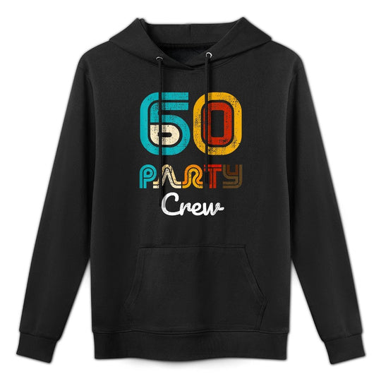 60 Party Crew - 60 Year Old Vintage 1965 60th Birthday Gift Shrink-Resistant Hoodie