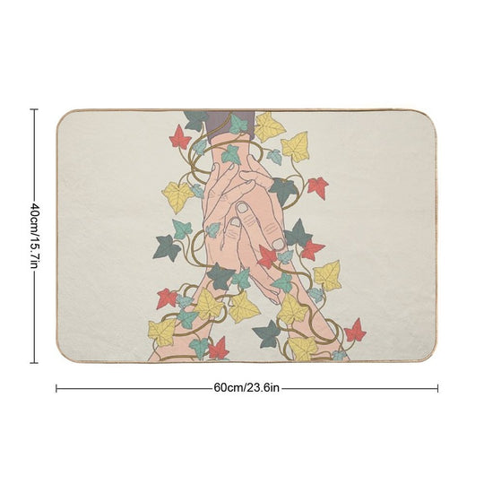 Pay Attention  Fade-Resistant Bath Mat