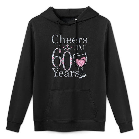 Cheers to 60 Years 1962 60Th Birthday Gift For Womens Customizable Surface Hoodie