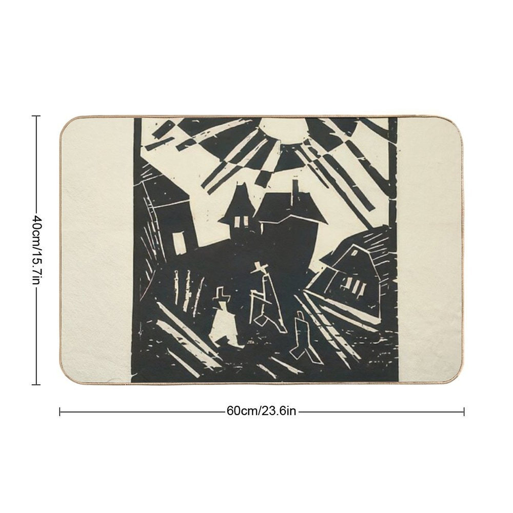 Lyonel Feininger  Anti-Trip Bath Mat