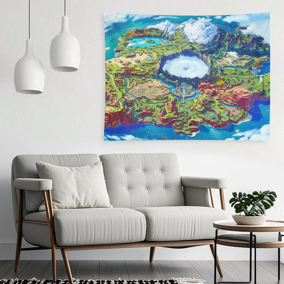 Paldea Map Tapestry