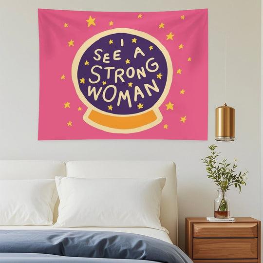 I See A Strong Woman Tapestry