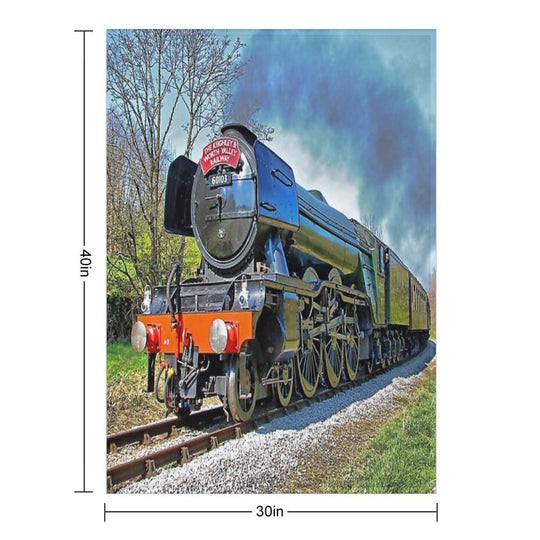 The Flying Scotsman on The  KWVR - 1 All-season Throw Blanket
