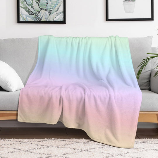 Pastel Gradient Versatility Throw Blanket