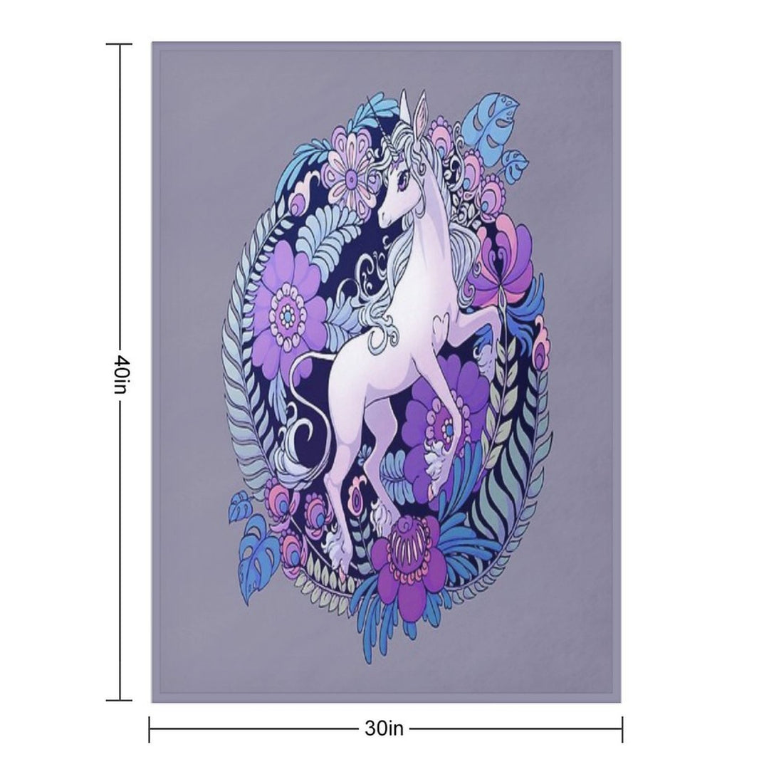 The Last Unicorn Machine-washable Throw Blanket