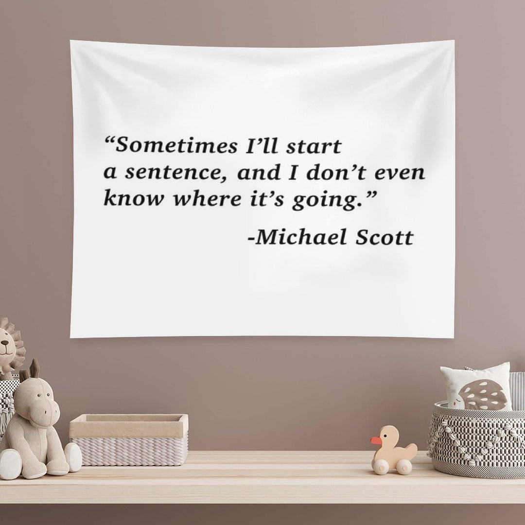 The Office Michael Scott Quote Tapestry