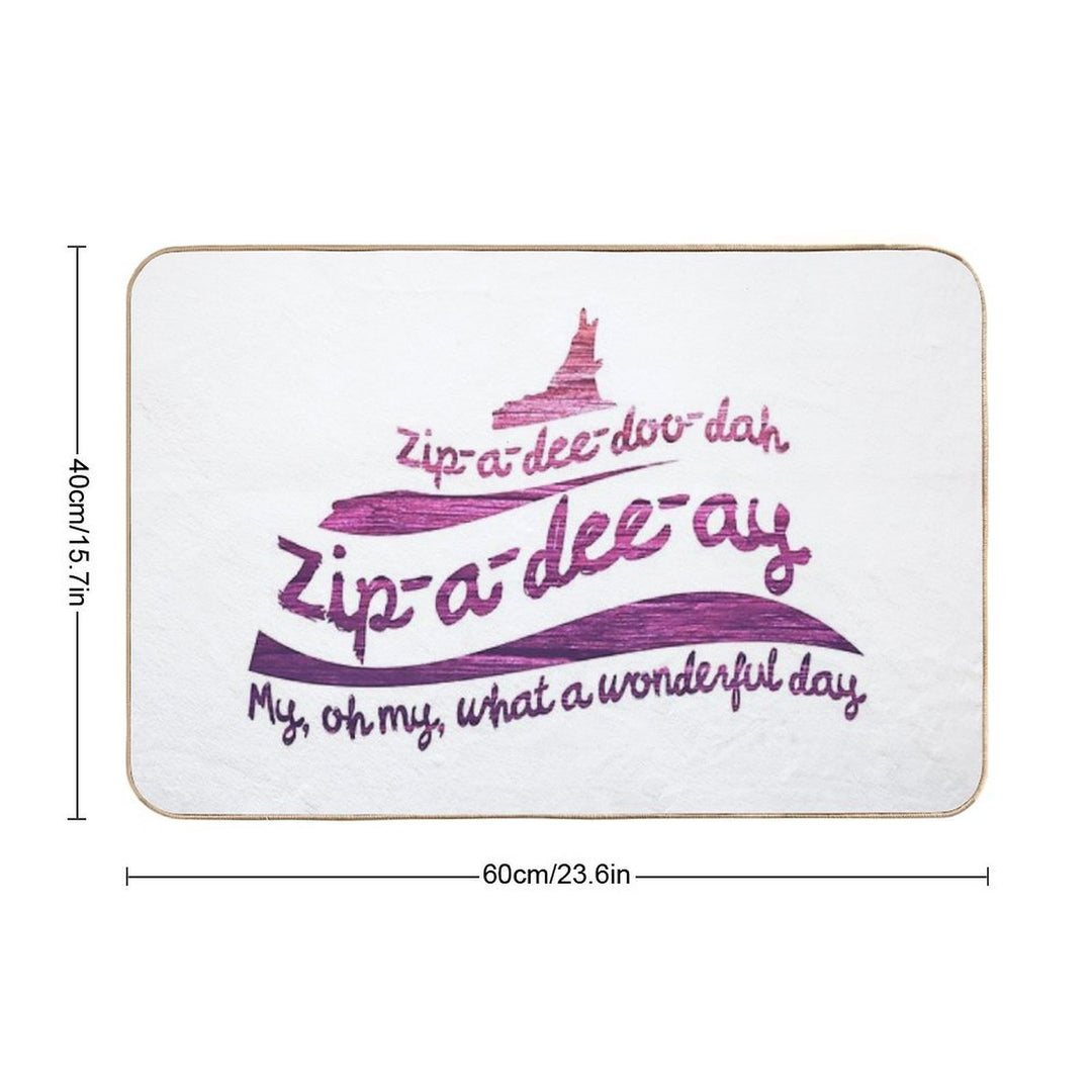 Zip-a-dee-doo-dah Durable Bath Mat