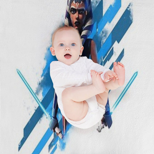 Ahsoka Tano Wrinkle-free Throw Blanket
