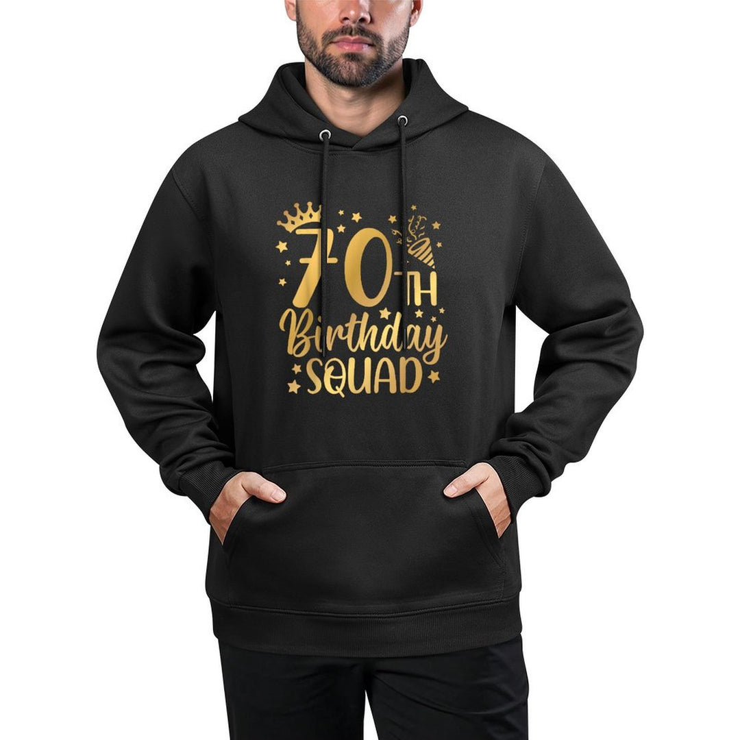 70th Birthday Squad 70 Years Old Birthday Party Group Women Medium-Weight Fabric Hoodie