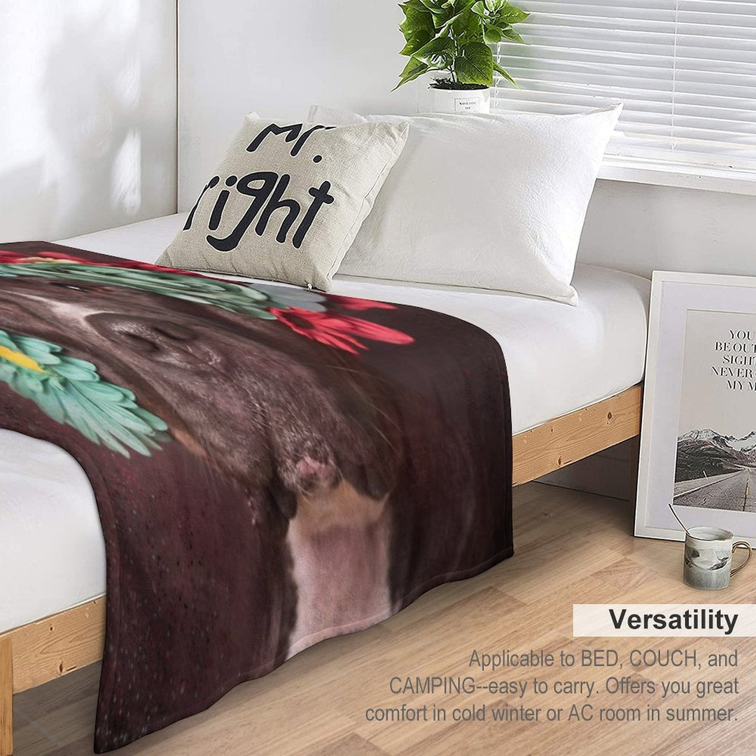 Flower Power, Molly Easy Care Throw Blanket