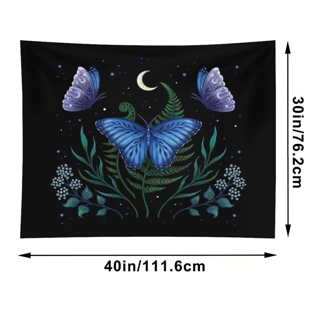 Blue Morpho Butterfly Tapestry
