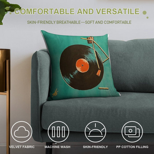 Longplay Soft Short Plush Fabric Throw Pillow