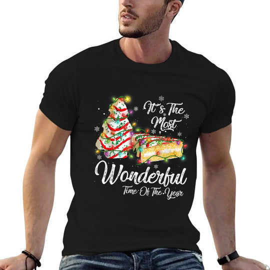Its The Most Wonderful Time Of The Year Christmas Tree Cake  Easy-care T-Shirt