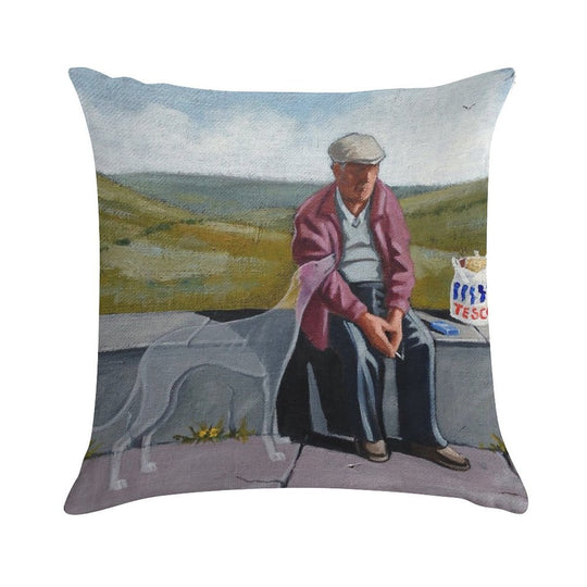 I Wonder If The Ol' Girl Misses Me As Much.. Soft Reinforced Edging Throw Pillow