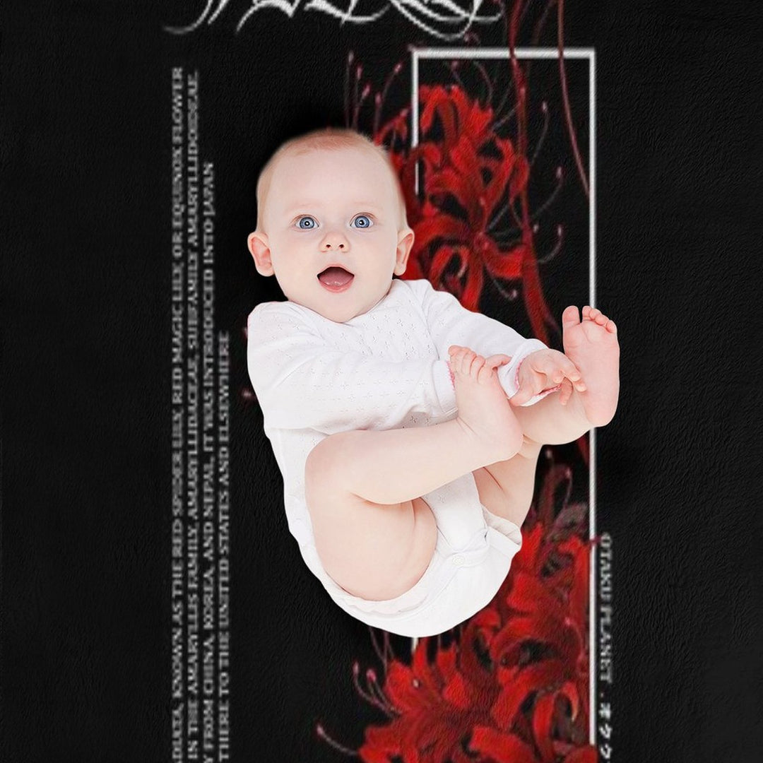 Japanese Red Spider Lily Aesthetic Shrink-resistant Throw Blanket