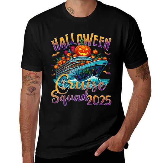 Halloween Cruise Squad 2025 Vacation Matching Family Cruise  Affordable Price T-Shirt