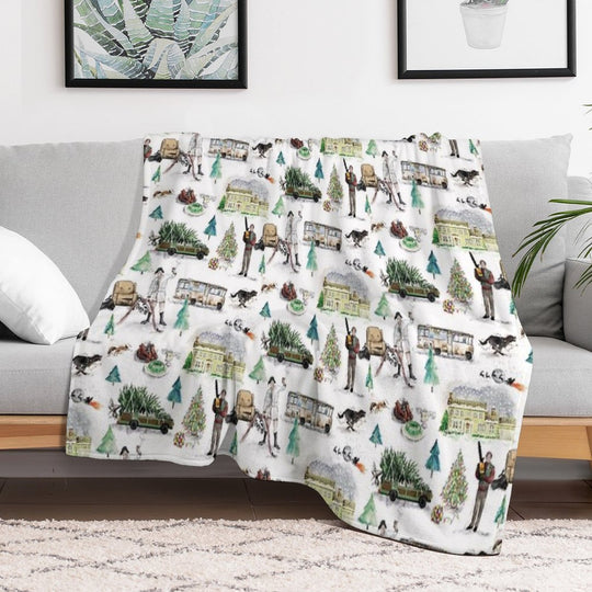 Lampoons Christmas Lightweight Throw Blanket