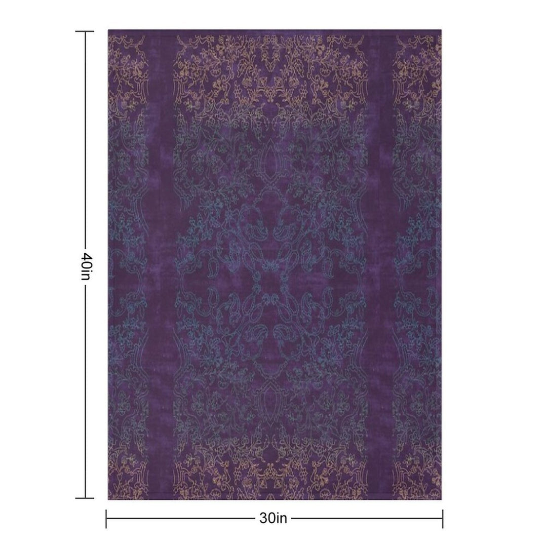 Rays of Light on Paddy Fields (Winter) Machine-washable Throw Blanket