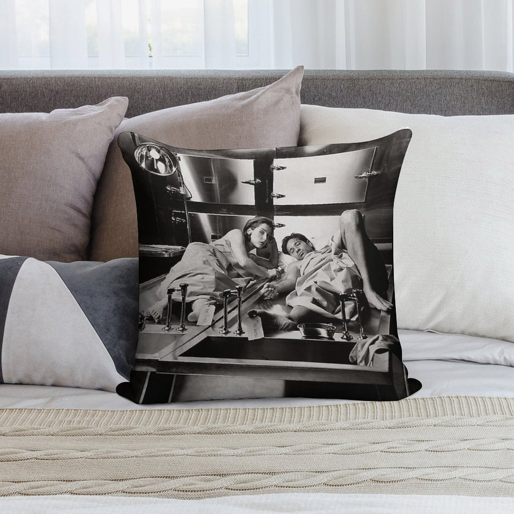 Mulder And Scully Autopsy Soft Anti-Pilling Throw Pillow