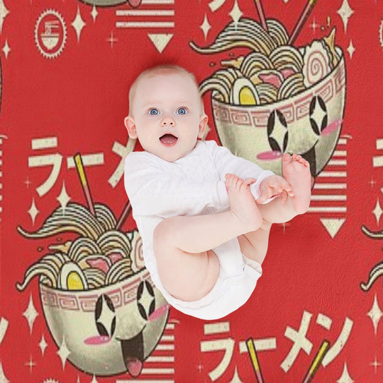 Kawaii Ramen Comfort Throw Blanket
