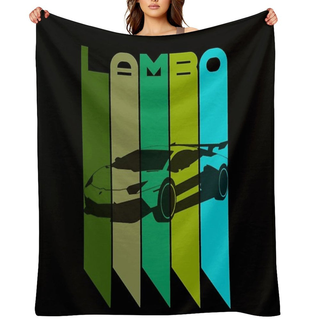 I Love My Lamborghini Wrinkle-free Throw Blanket