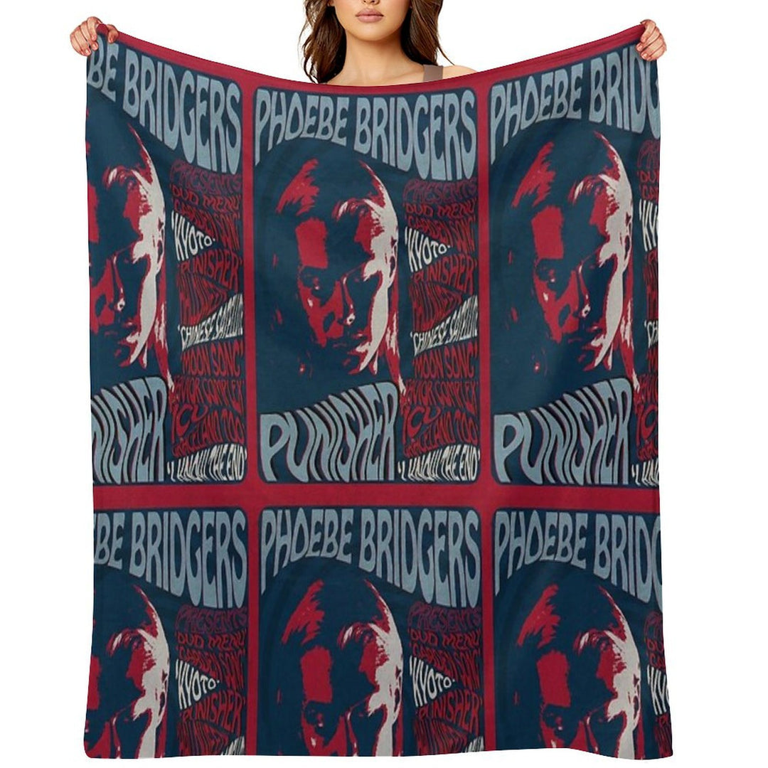 Phoebe Bridgers Psychedelic Punisher Gift-ready Throw Blanket