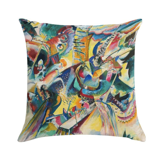 Improvisation Gorge, Wassily Kandinsky Soft Washable Throw Pillow