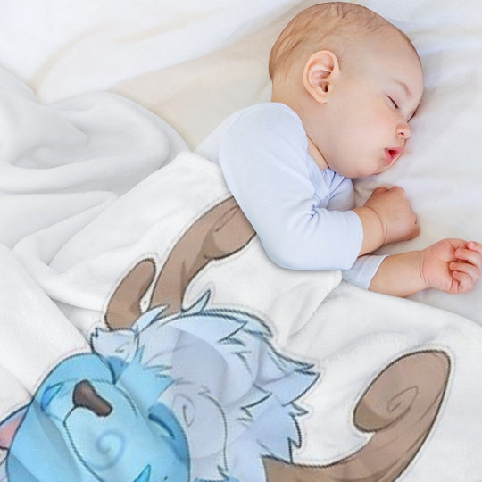 Adorable Nunu Sustainable Throw Blanket