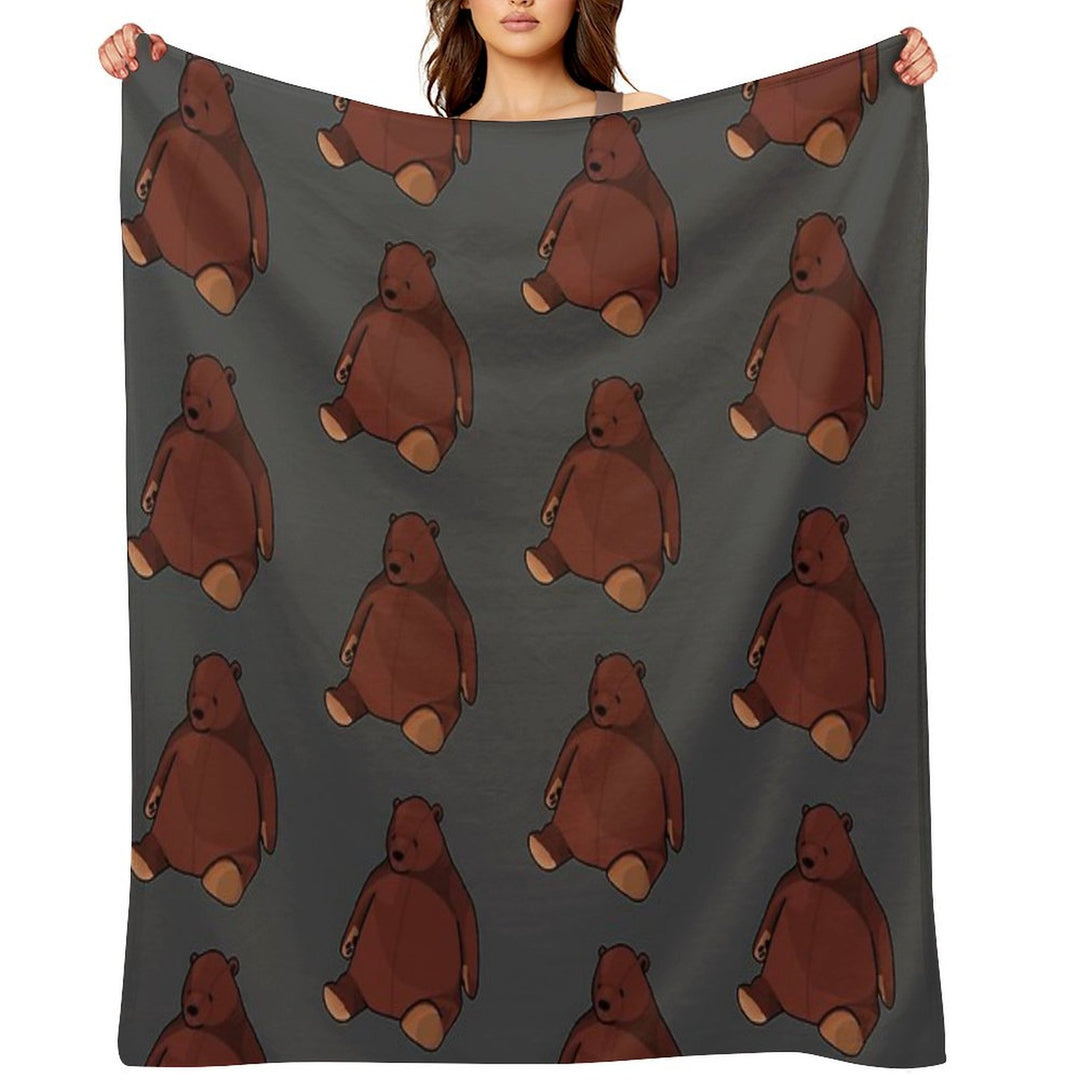 Djungelskog Drawing Travel-friendly Throw Blanket