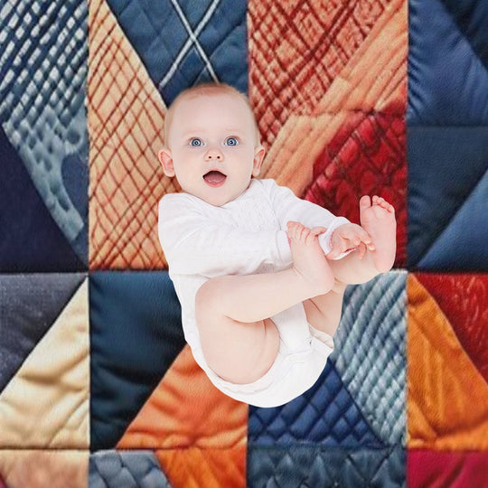 Quilted Patchwork Pattern Lightweight Throw Blanket