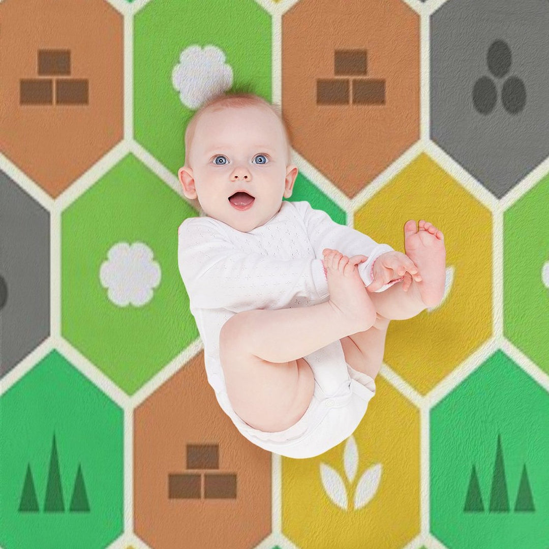 Minimalist Settlers Tile Board Games Travel-friendly Throw Blanket