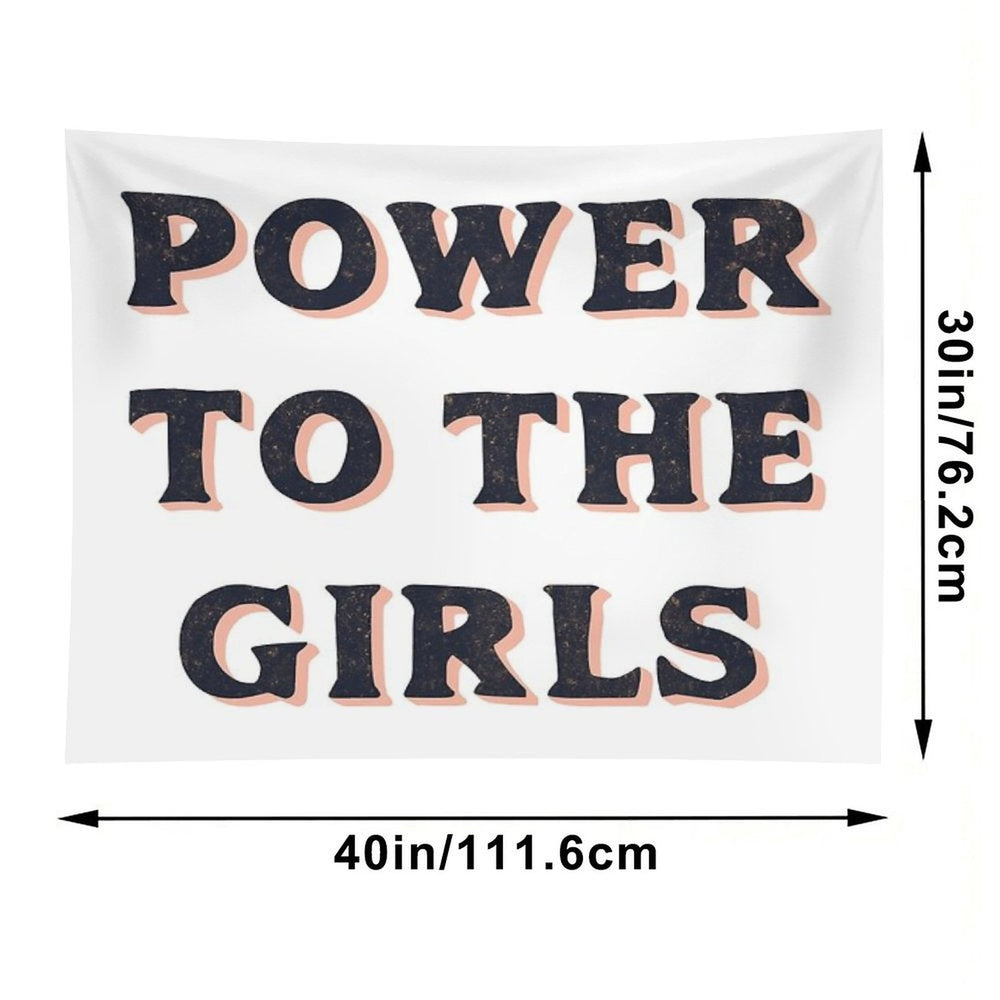 Power To The Girls Tapestry