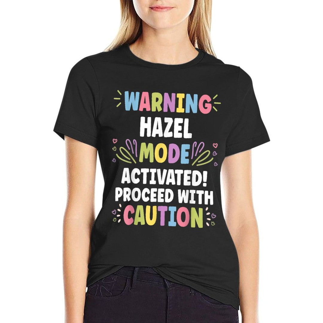 HAZEL Personalized Name Funny Cute Custom HAZEL Name  Breathable T-Shirt