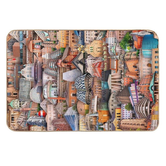 Copenhagen in Denmark  Fade-Resistant Bath Mat