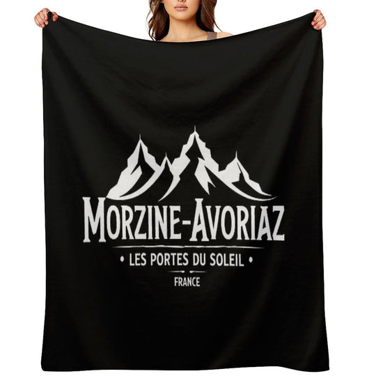 Morzine-Avoriaz - Les Portes Du Soleil - France Plush Throw Blanket