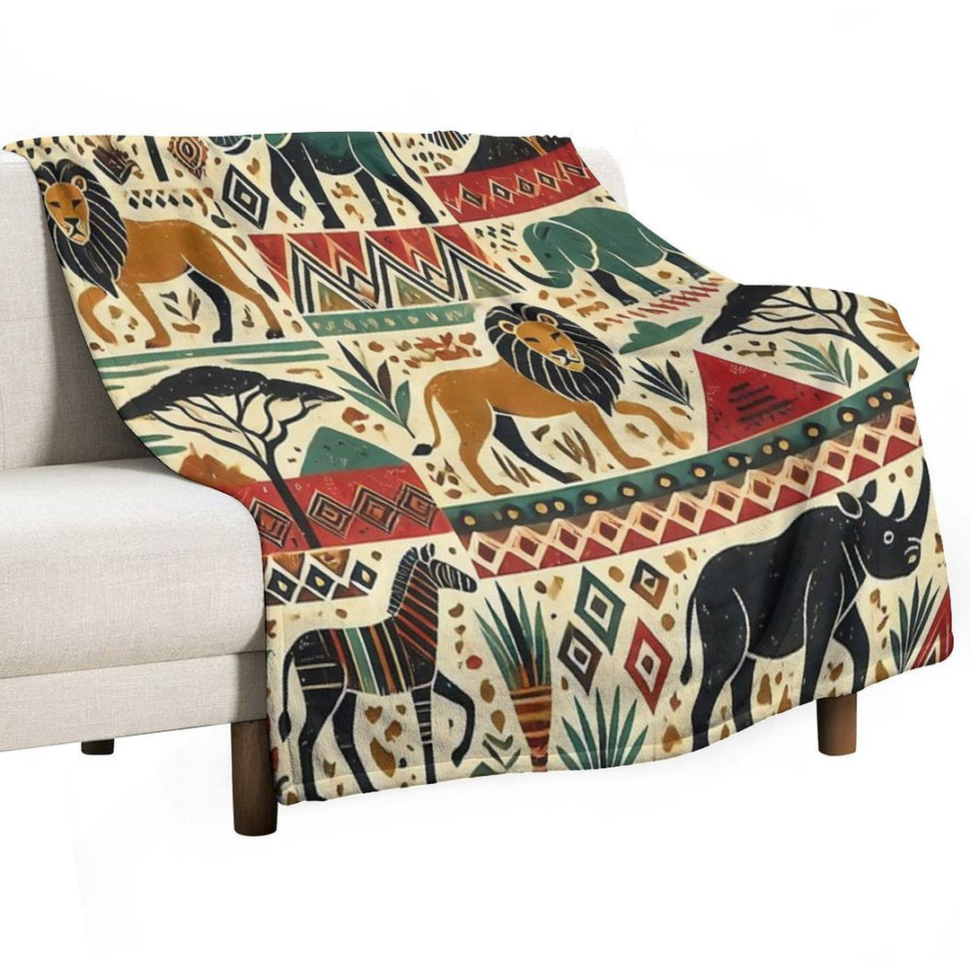 Ethnic Flow Easy Care Throw Blanket
