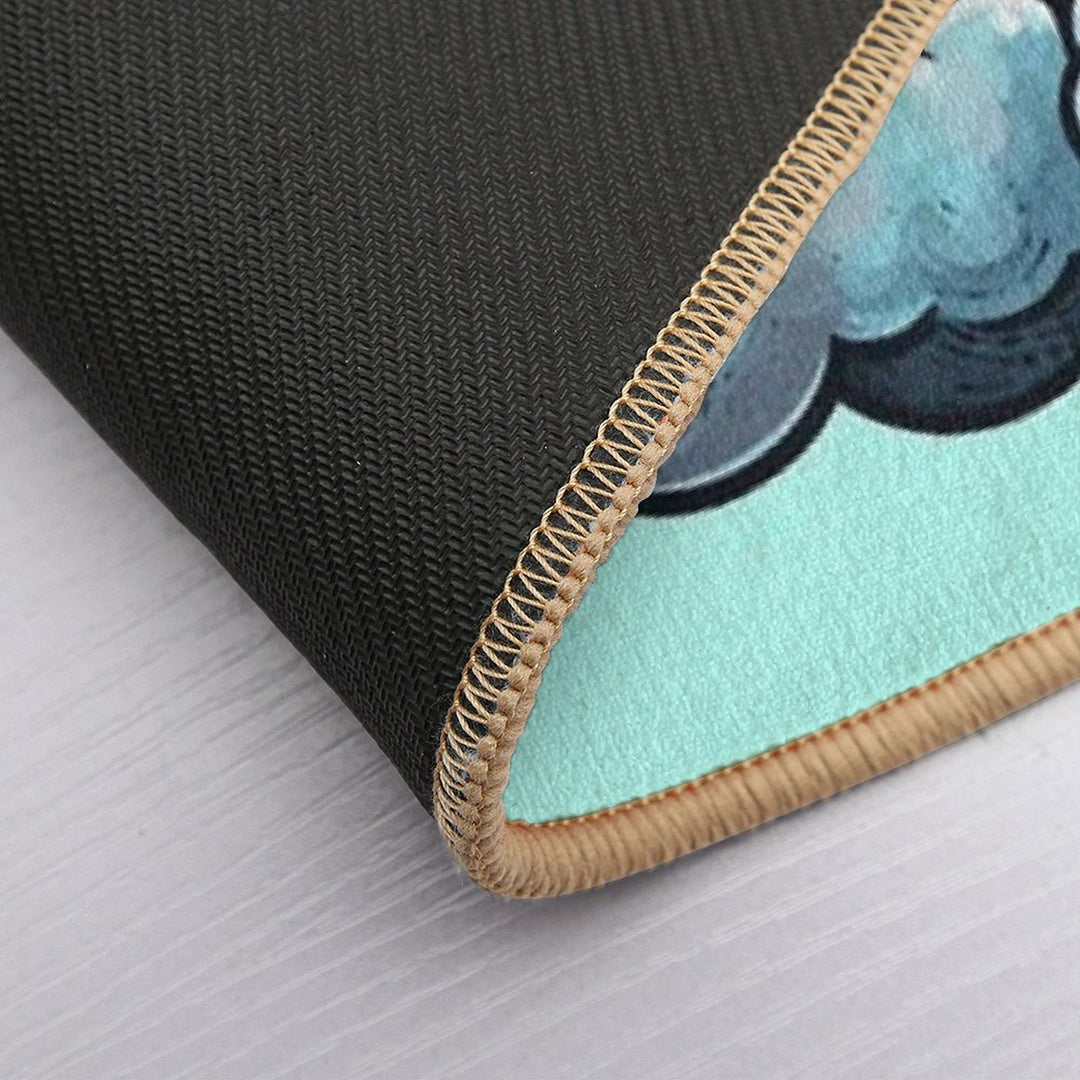 Cute Fluffy Cloud Pup  High-Traffic Bath Mat